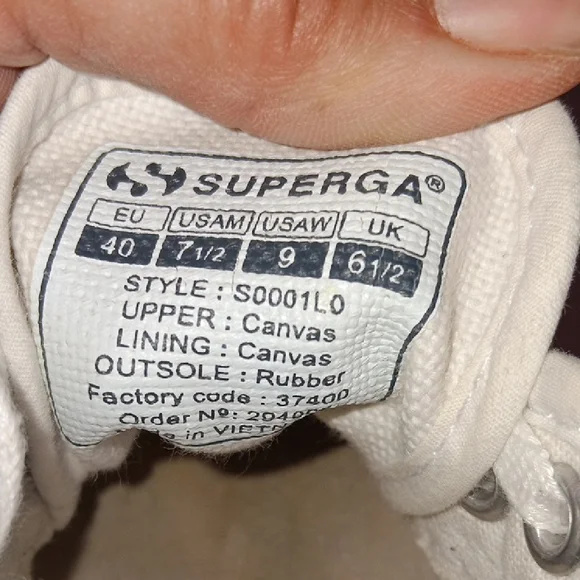 Superga Cream Platform Sneakers - Picture 8 of 9